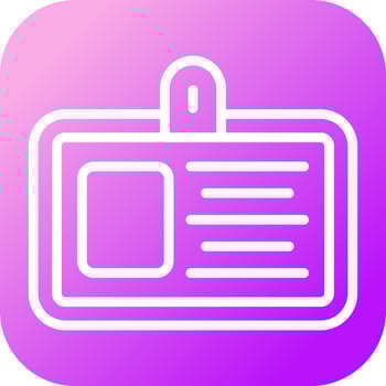 ID Card Vector Icon