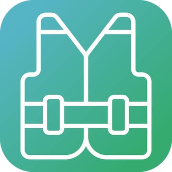 Reflective vest Vector Icon