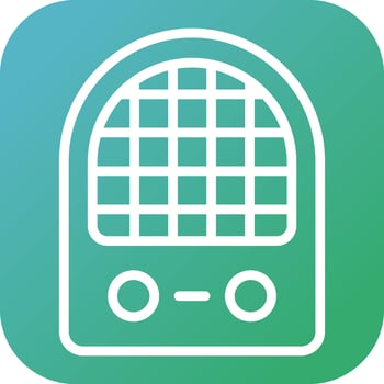 Portable heater Vector Icon