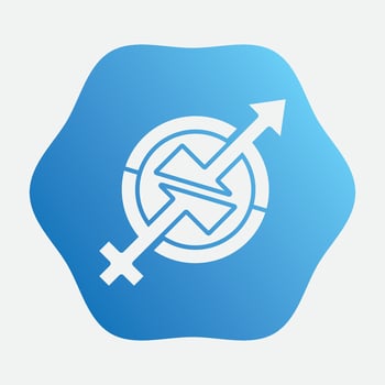 diagonal icon logo gender vector
