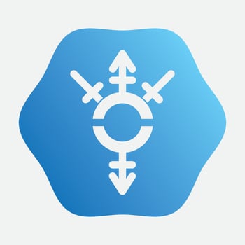 diagonal icon logo gender vector