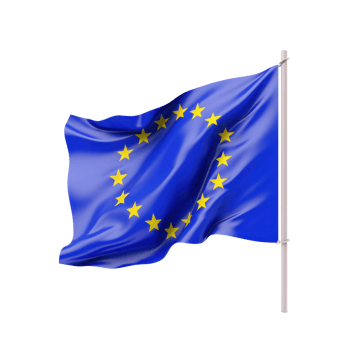 EU flag isolated. Illustration png
