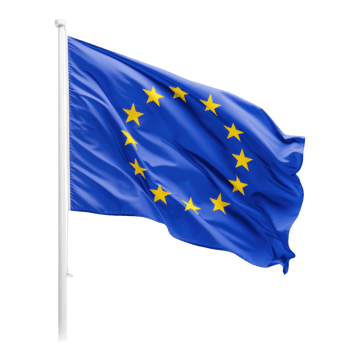 EU flag isolated. Illustration png