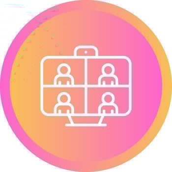 Video Conferencing Vector Icon