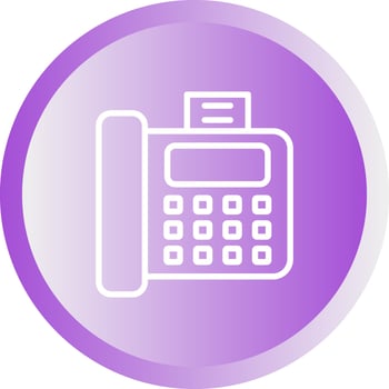 Fax Machine Vector Icon