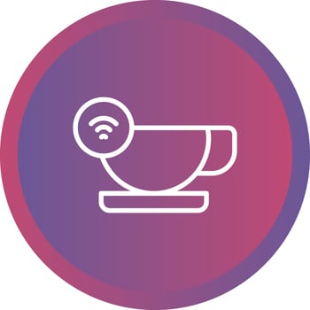 Smart Coffee Mug Vector Icon