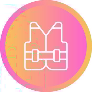 Reflective vest Vector Icon