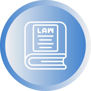 Law Book Vector Icon