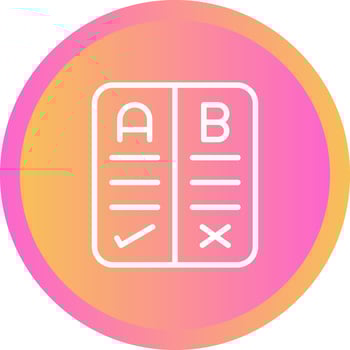 Pros And Cons Vector Icon
