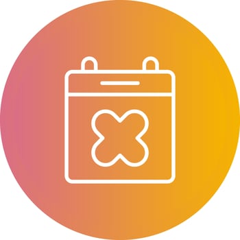 Calendar Xmark Vector Icon