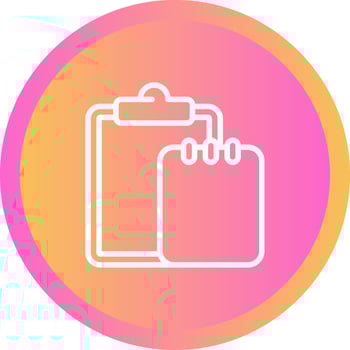 Task list with writing pad Vector Icon