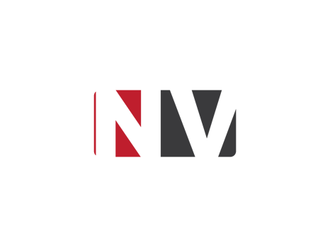 Initial Nv Square Png Logo Image, Creative Shape Letter NV Logo Icon Vector Png