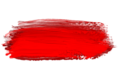 Red oil brush stroke png