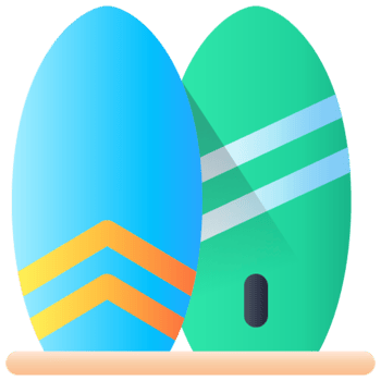 Surfboard illustration design png