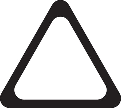 triangle shape arrow  black outline icon  design graphic symble element on png file transparent vector illustration