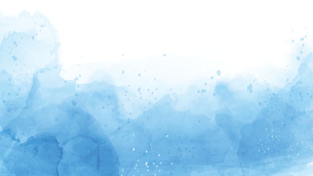 Abstract of blue watercolor background vector