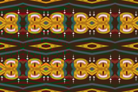 Ikat Damask Paisley Embroidery Background. Ikat Triangle Geometric Ethnic Oriental Pattern traditional.aztec Style Abstract Vector illustration.design for Texture,fabric,clothing,wrapping,sarong.