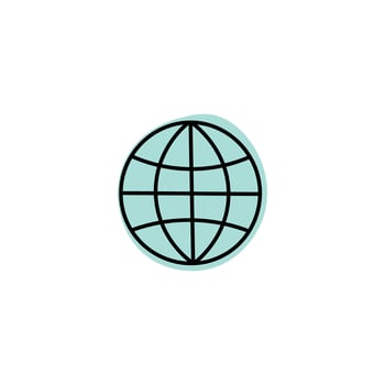 hand drawn social media and website icons vector