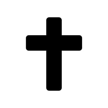 Crucifix Icon Vector Symbol Design Illustration