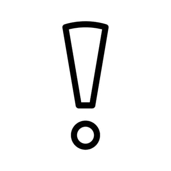 Exclamation Icon Vector Symbol Design Illustration