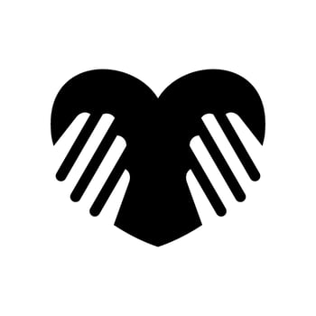 Charity Icon Vector Symbol Design Illustration