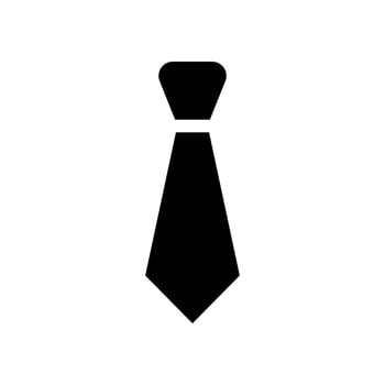 Tie Icon Vector Symbol Design Illustration