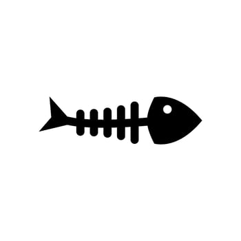 Fishbone Icon Vector Symbol Design Illustration