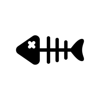 Fishbone Icon Vector Symbol Design Illustration