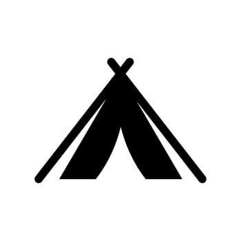 Tent Icon Vector Symbol Design Illustration