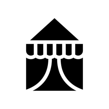 Tent Icon Vector Symbol Design Illustration