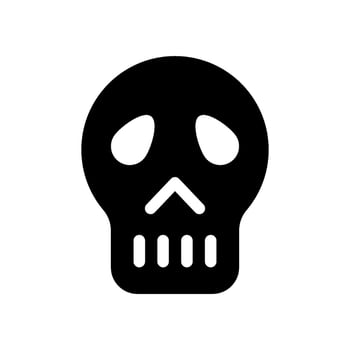Skull Icon Vector Symbol Design Illustration