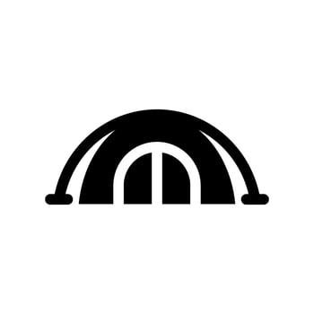 Dome Tent Icon Vector Symbol Design Illustration