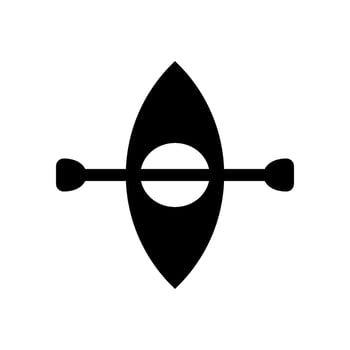 Kayak Icon Vector Symbol Design Illustration