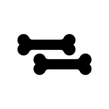 Bones Icon Vector Symbol Design Illustration