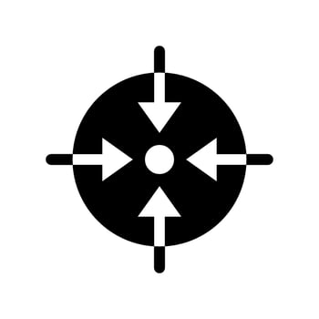 Focus Icon Vector Symbol Design Illustration