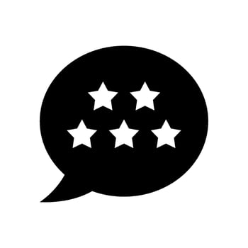 Review Icon Vector Symbol Design Illustration
