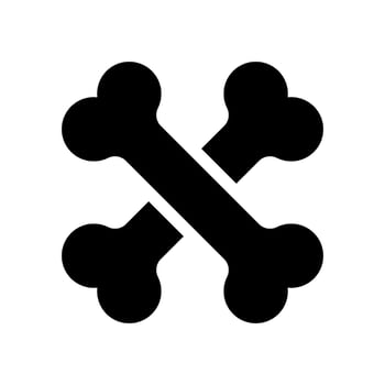 Bones Icon Vector Symbol Design Illustration