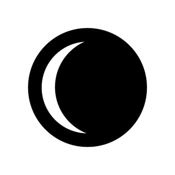 Moon Icon Vector Symbol Design Illustration