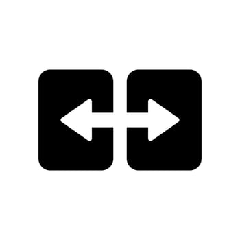 Split Icon Vector Symbol Design Illustration