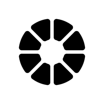 Color Wheel Icon Vector Symbol Design Illustration