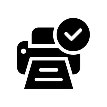 Print Icon Vector Symbol Design Illustration