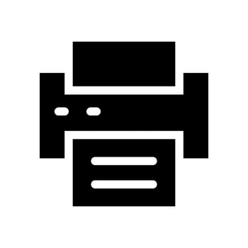 Print Icon Vector Symbol Design Illustration