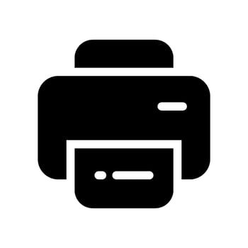 Print Icon Vector Symbol Design Illustration