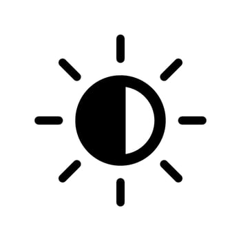 Brightness Icon Vector Symbol Design Illustration