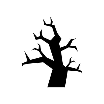 Old Tree Icon Vector Symbol Design Illustration