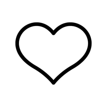 Heart Icon Vector Symbol Design Illustration