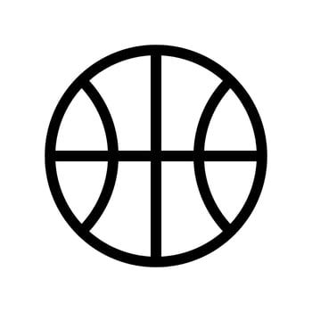 Basketball Icon Vector Symbol Design Illustration