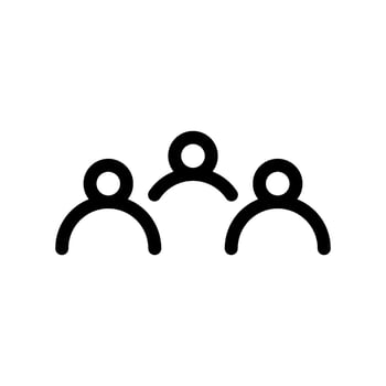 Teamwork Icon Vector Symbol Design Illustration