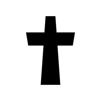 Crucifix Icon Vector Symbol Design Illustration