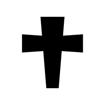 Crucifix Icon Vector Symbol Design Illustration